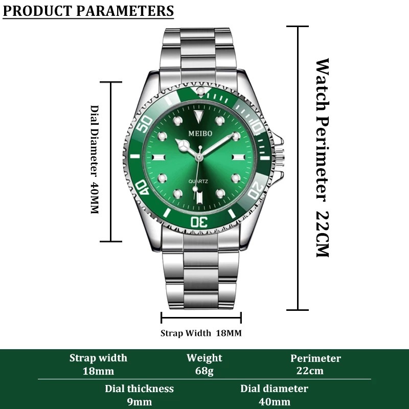 黒 腕時計 ビジネス クォーツ 新品未使用 プレゼント ギフトの画像4