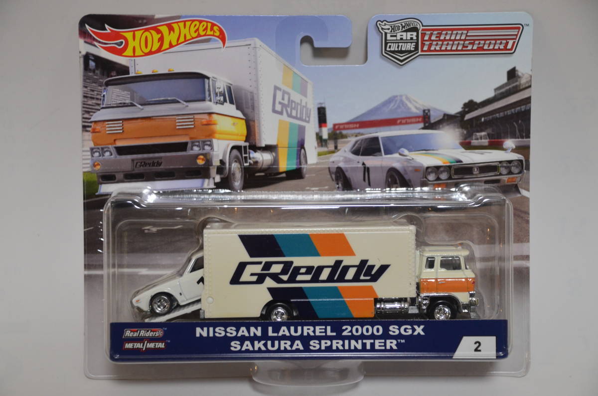 Hot Wheels NISSAN LAUREL 2000 SGX SAKURA SPRINTER #2★HW チーム トランスポート ニッサン ローレル サクラ スプリンター ブタケツ_画像2