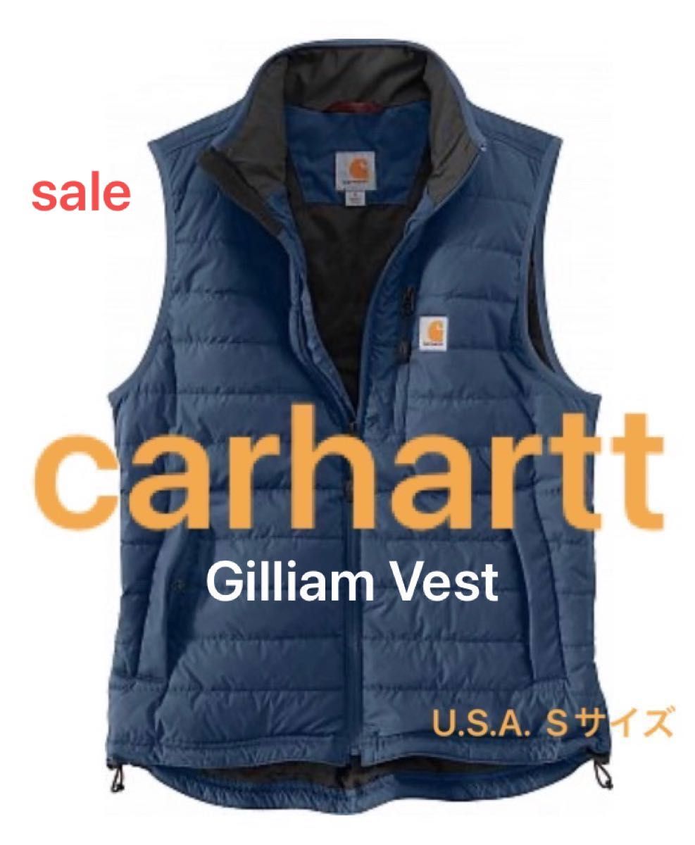 carhartt Gilliam Vest Dark Blue 476 カーハート ベスト U.S.A. Sサイズ