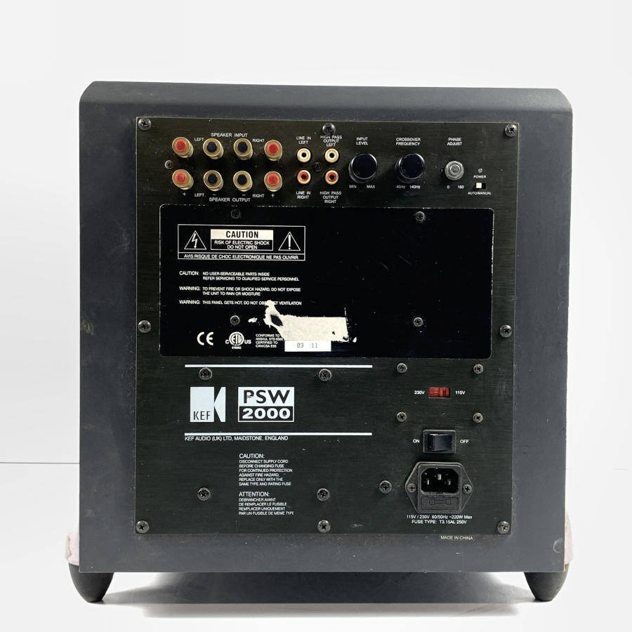 KEF ケフ PSW2000 パワード サブウーファー イギリス ガラス天板
