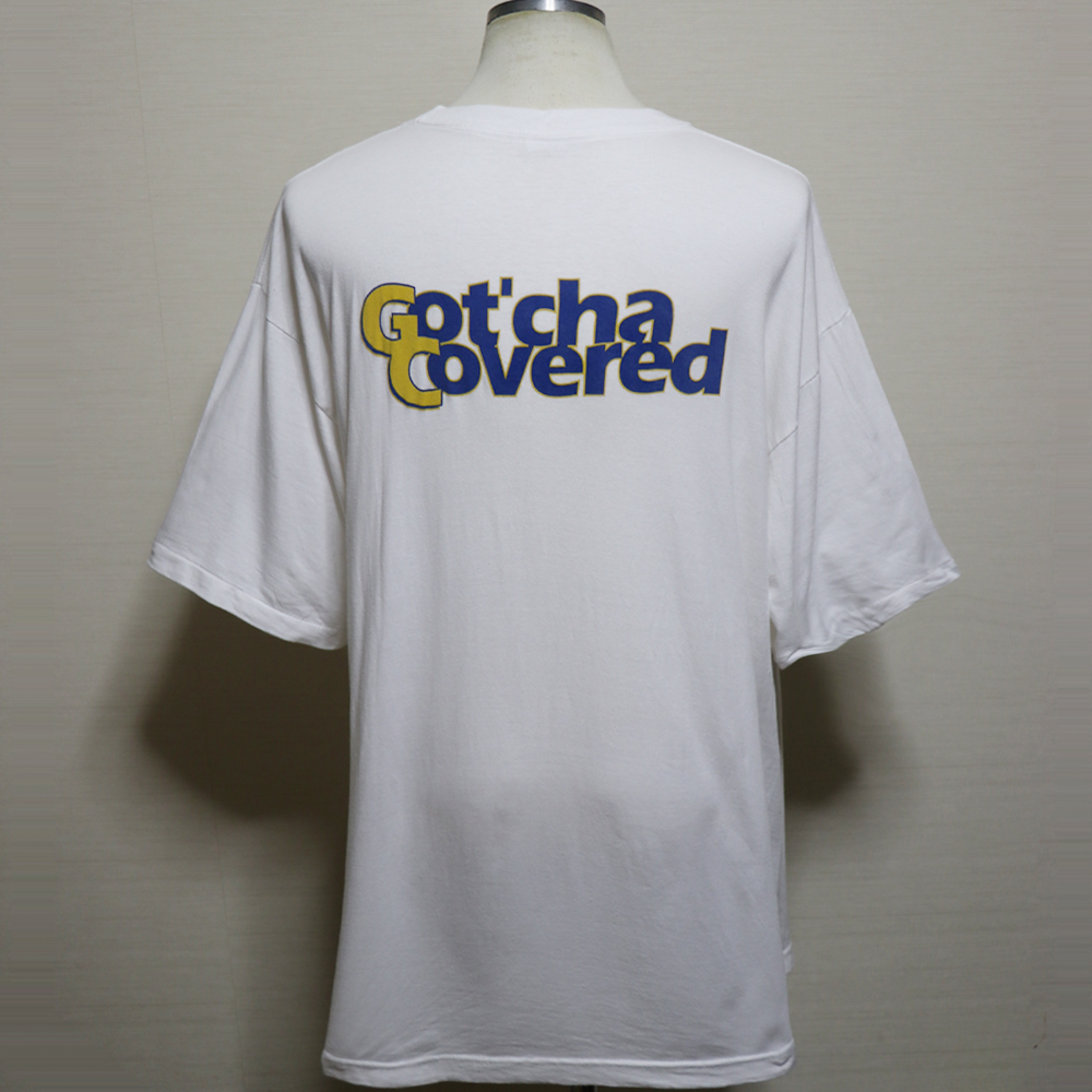 アメリカ購入 USED品 Gold Coast Coating Got’cha Covered 両面プリント 袖シングルステッチ ビックサイズTシャツ 白 XL_画像5