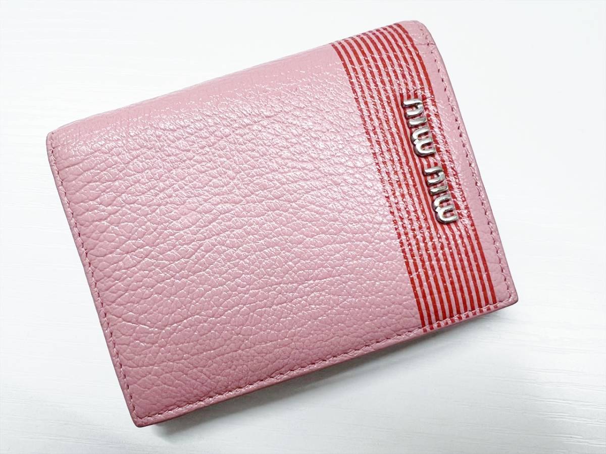 100%安い 【正規品】miumiu ミュウミュウ マドラス 二つ折り財布 折り