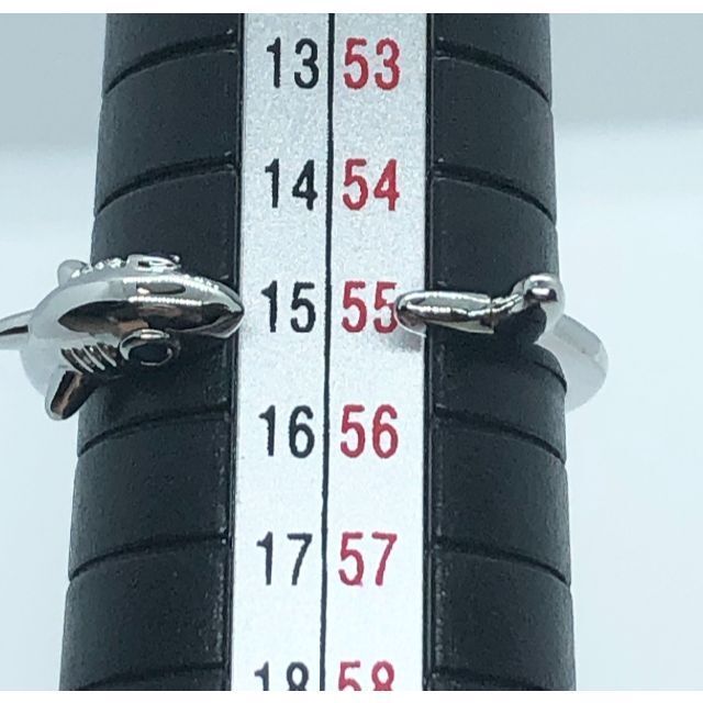 サメ シャーク リング 指輪 フリーサイズ 調節可能 鮫 かわいい レディース 人気 小ぶり 小さめ おしゃれ ワンポイント 韓国 モデル 銀色_画像10