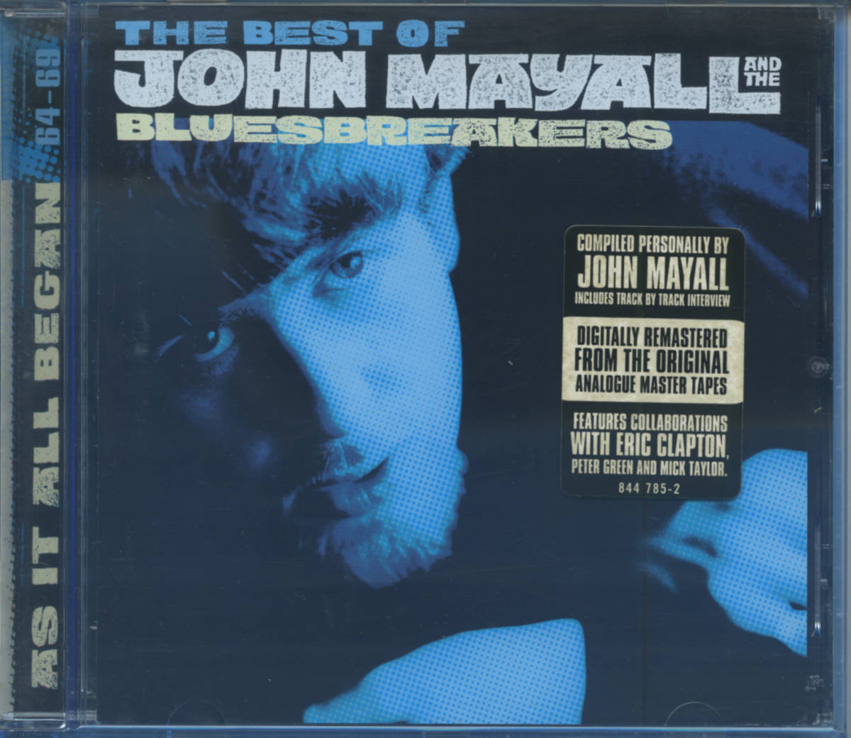BLUES：JOHN MAYALL AND THE BLUES BREAKERS／THE BEST OF−AS IT ALL BEGAN 1964-69 E.Clapton,P.Green, M.Taylorの画像1