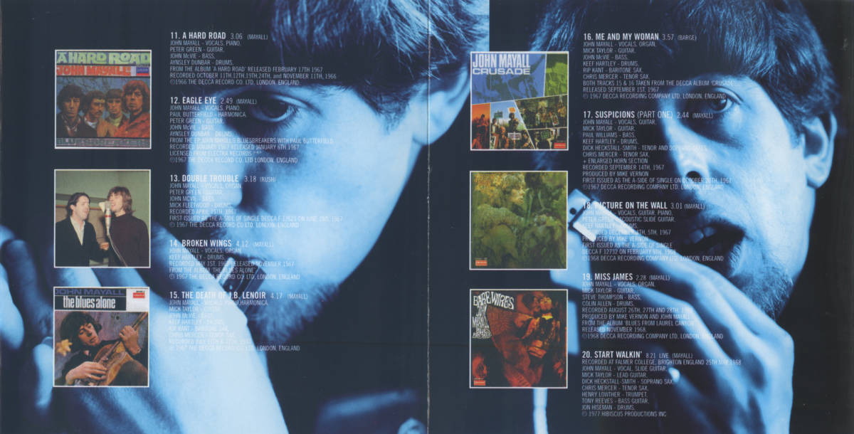 BLUES：JOHN MAYALL AND THE BLUES BREAKERS／THE BEST OF−AS IT ALL BEGAN 1964-69 E.Clapton,P.Green, M.Taylorの画像4