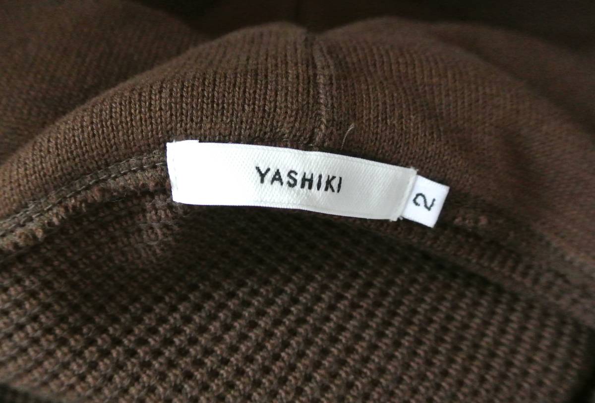 新品未使用　YASHIKI ヤシキ　Tasogare High Neck Hoodie　モカ_画像4