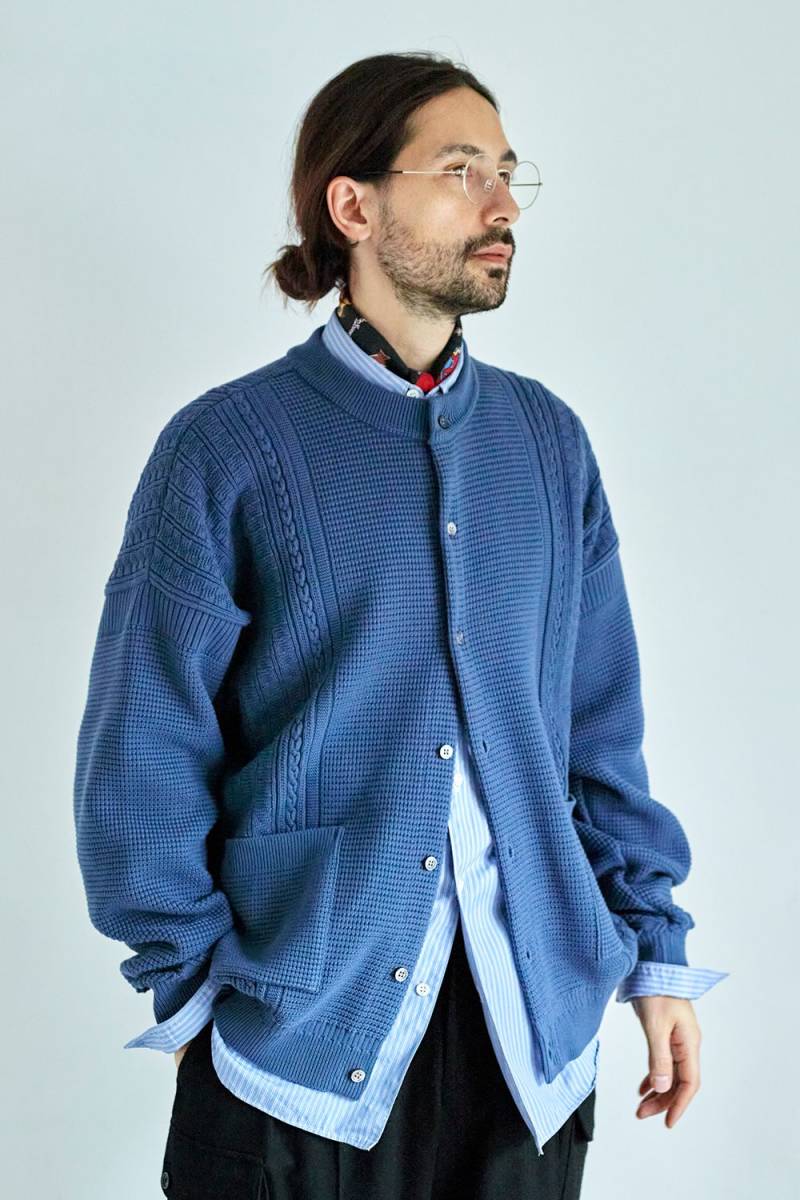 【本物保証】 新品未使用 YASHIKI ヤシキ Yukisora Cardigan(SMALT BLUE) カーディガン Mサイズ 【本物保証】 新品未使用 YASHIKI ヤシキ Yukisora Cardigan(SMALT BLUE) カーディガン Mサイズ
