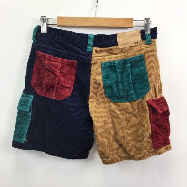  multicolor *X-girl/ X-girl short pants corduroy material cotton 100% size 0 lady's camp outdoor 