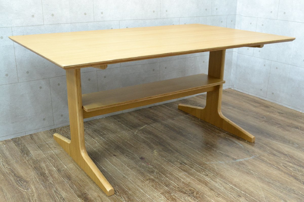 k21# Muji Ryohin # обеденный стол # внешние размеры примерно высота 600× ширина 1300× глубина 800mm# хорошая вещь план 