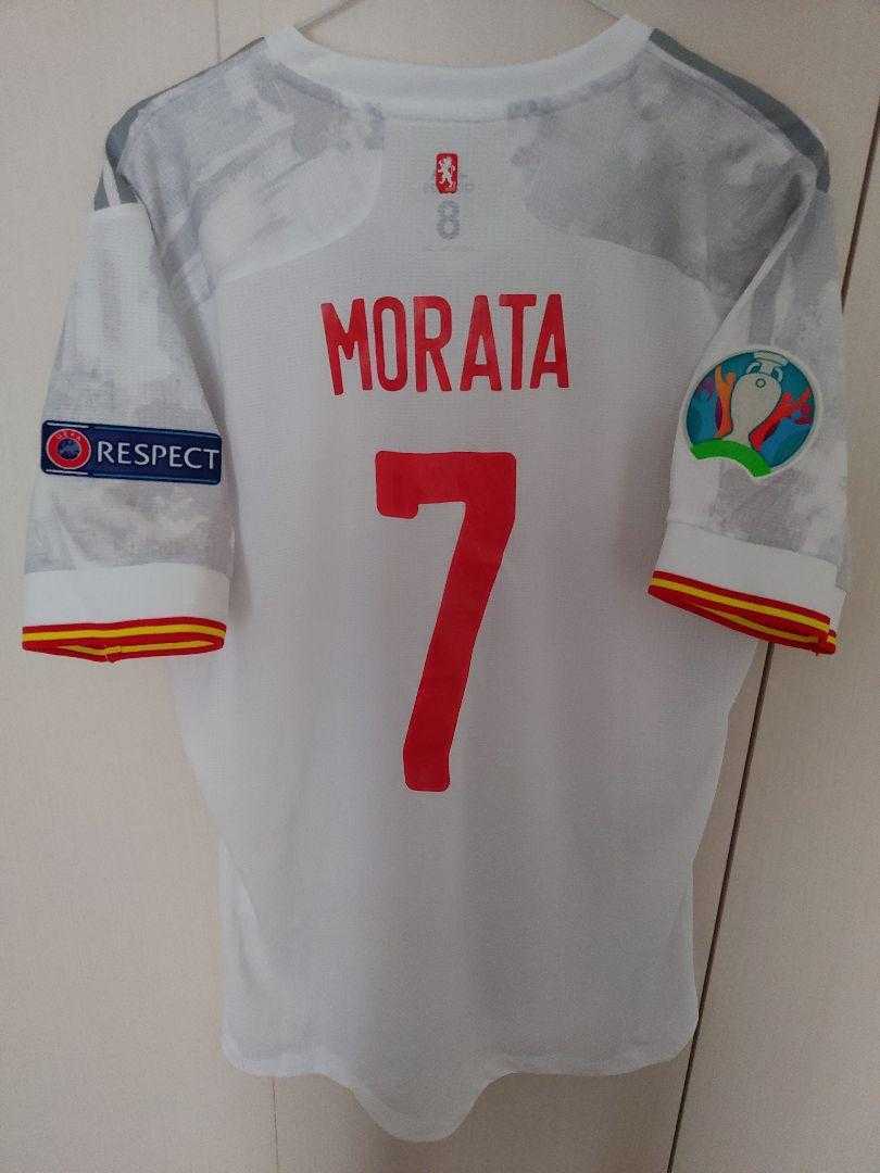 【送料無料】【美品】サッカー スペイン代表 モラタ ユニフォーム