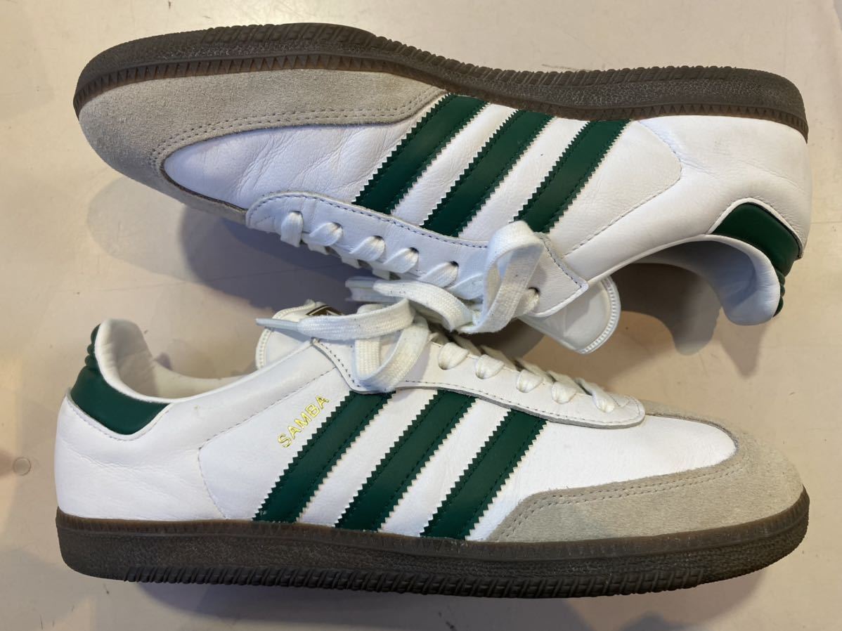 Yahoo!オークション - 2017 adidas SAMBA OG 白×緑 US10...
