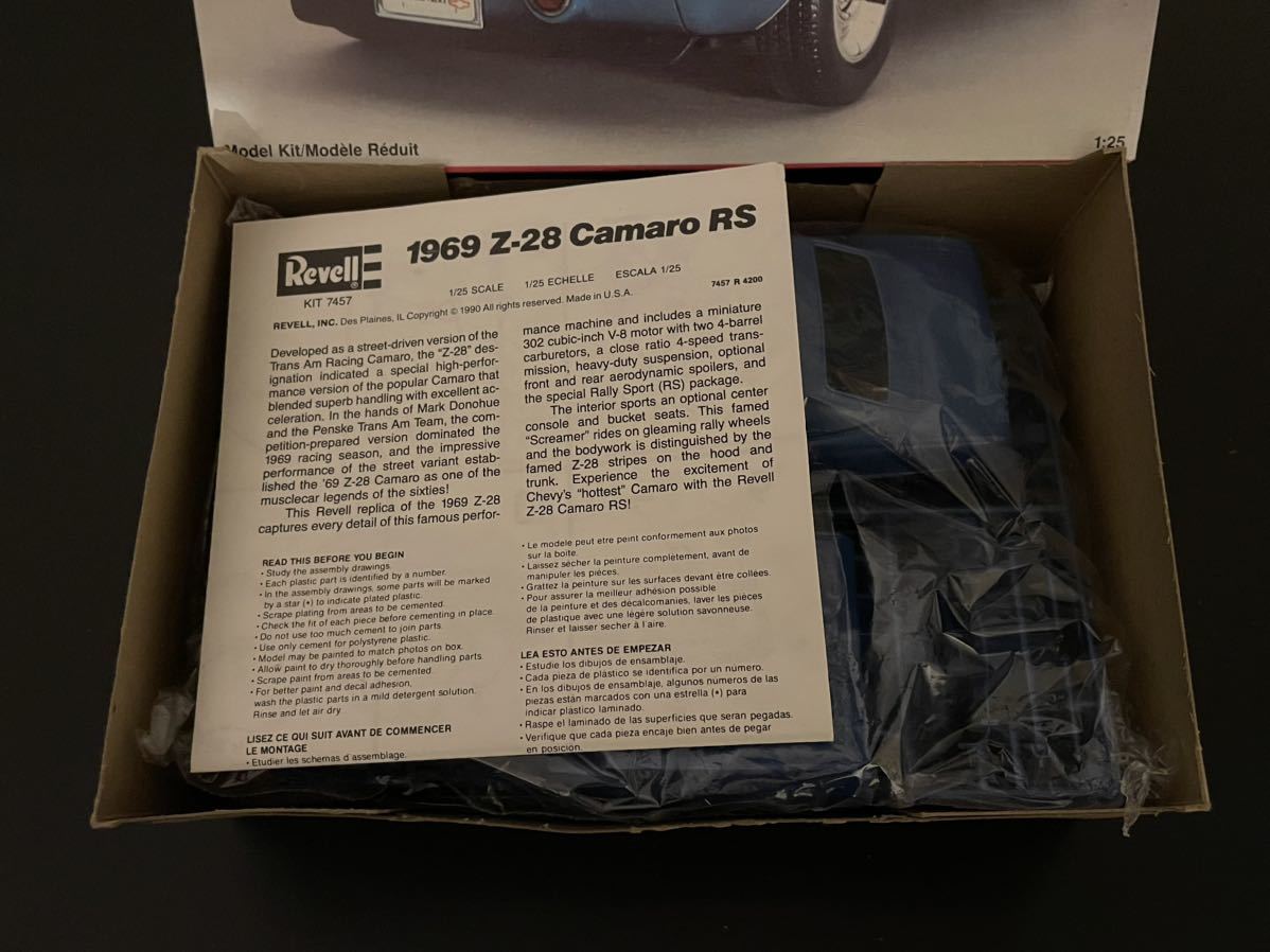 Revell レベル CAMARO カマロ Z-28 RS 1/25 未組立_画像3