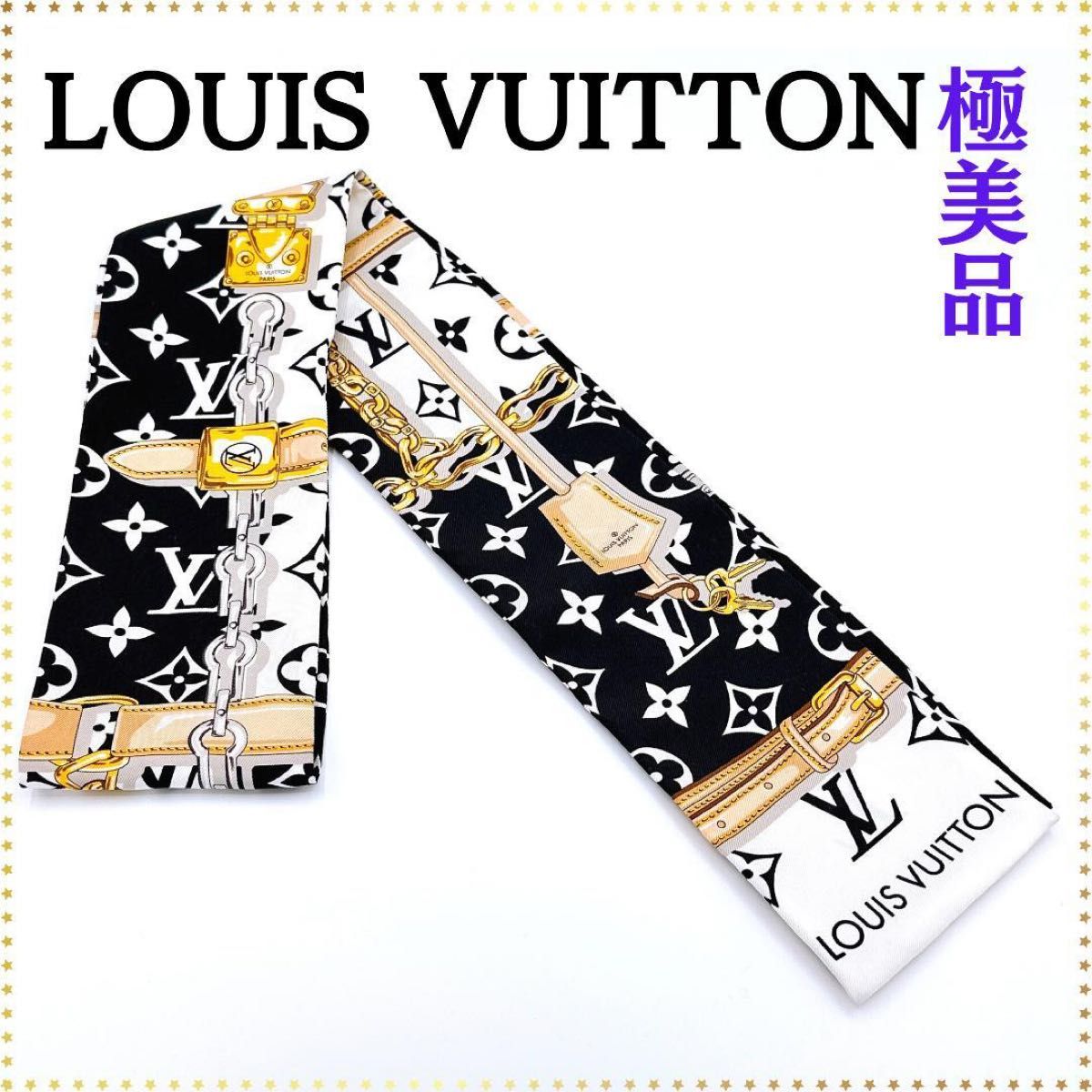 極美品】ルイヴィトン Louis Vuitton スカーフ バンドー-