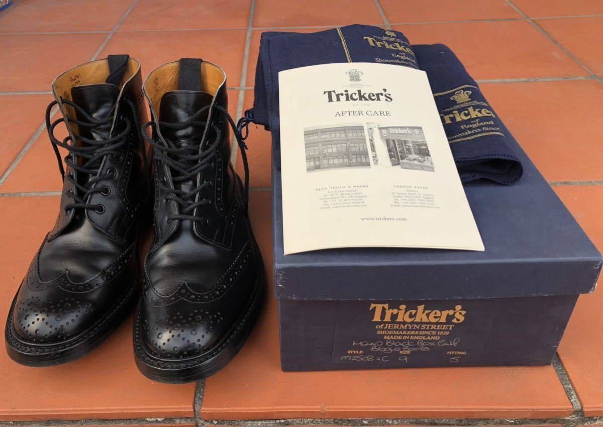 新しいブランド 中古良品 Tricker's 9 ブラック M2508 UK9 - codecam.be