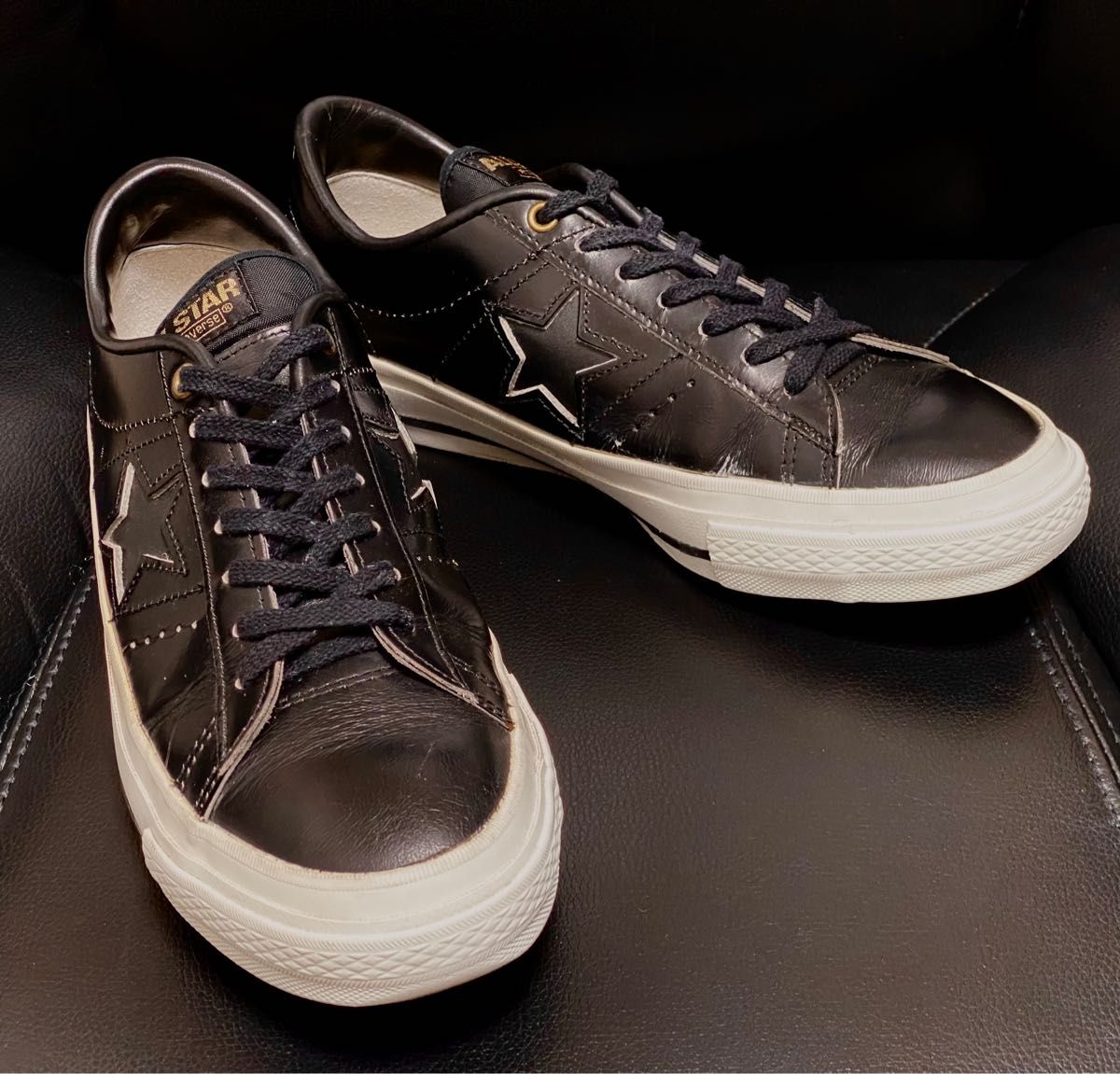 converse コンバース オールスター　ワンスター 黒 ブラック　スニーカー 日本製 US 7 1/2 JP26.0cm