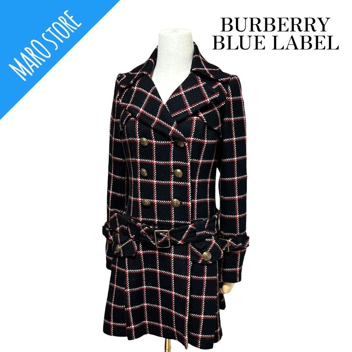 ランキング上位のプレゼント BLUE BURBERRY LABEL トレンチコート