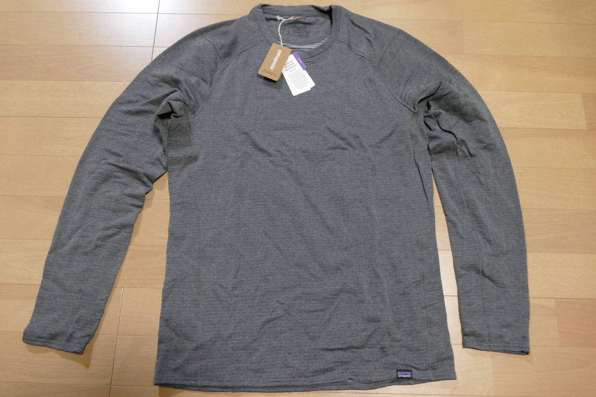 新規購入 保管未着用品 Patagonia 送料無料 カラー灰色 メンズ・キャプリーン・サーマルウェイト サイズM 長袖Tシャツ 新規購入 保管未着用品 Patagonia 送料無料 カラー灰色 メンズ・キャプリーン・サーマルウェイト サイズM 長袖Tシャツ