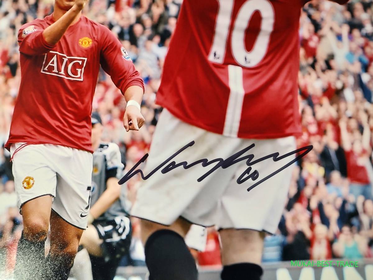 Wayne Rooney(ウェイン・ルーニー) サイン photo-02 with CR7 Wayne Rooney(ウェイン・ルーニー) サイン photo-02 with CR7