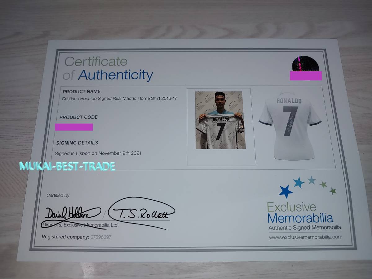 Cristiano Ronaldo(クリスティアーノ・ロナウド) サイン Cristiano Ronaldo(クリスティアーノ・ロナウド) サイン