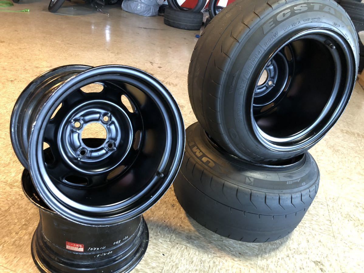 鎌ヶ谷ワイドホイール 14インチ 10J-32 12.5J-70 PCD114.3 鉄ホイール 旧車 ワークス 深リム