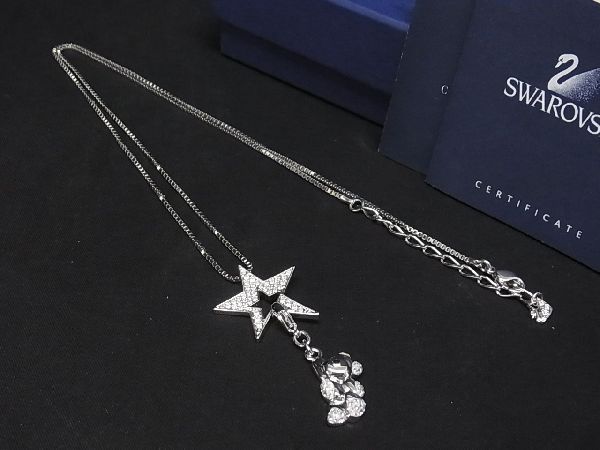 □新品□未使用□ SWAROVSKI スワロフスキー スター ベア クマモチーフ