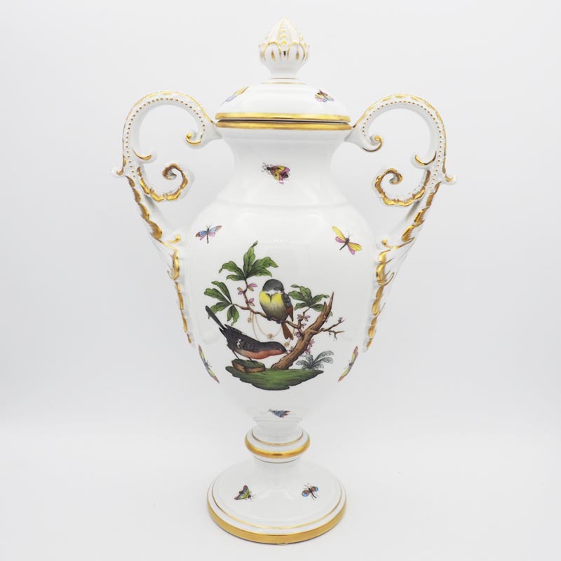ヘレンド Herend ロスチャイルド 飾り壺 大型 H:37cm Rothschild 花器
