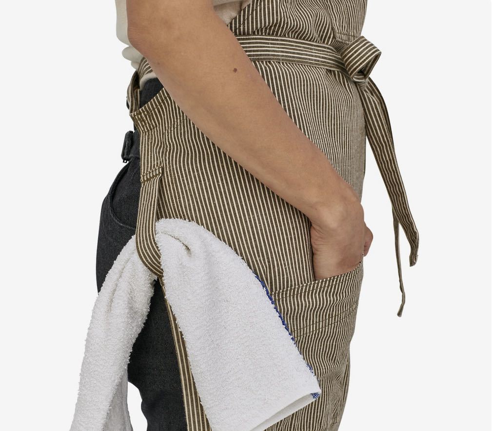 パタゴニア patagonia シェフズエプロン ヒッコリーストライプ パタゴニア patagonia シェフズエプロン ヒッコリーストライプ