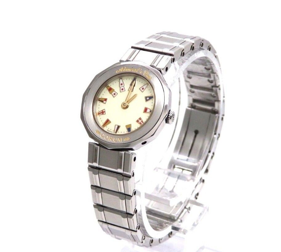CORUM】コルム 時計 'アドミラルズカップ' アイボリー文字盤
