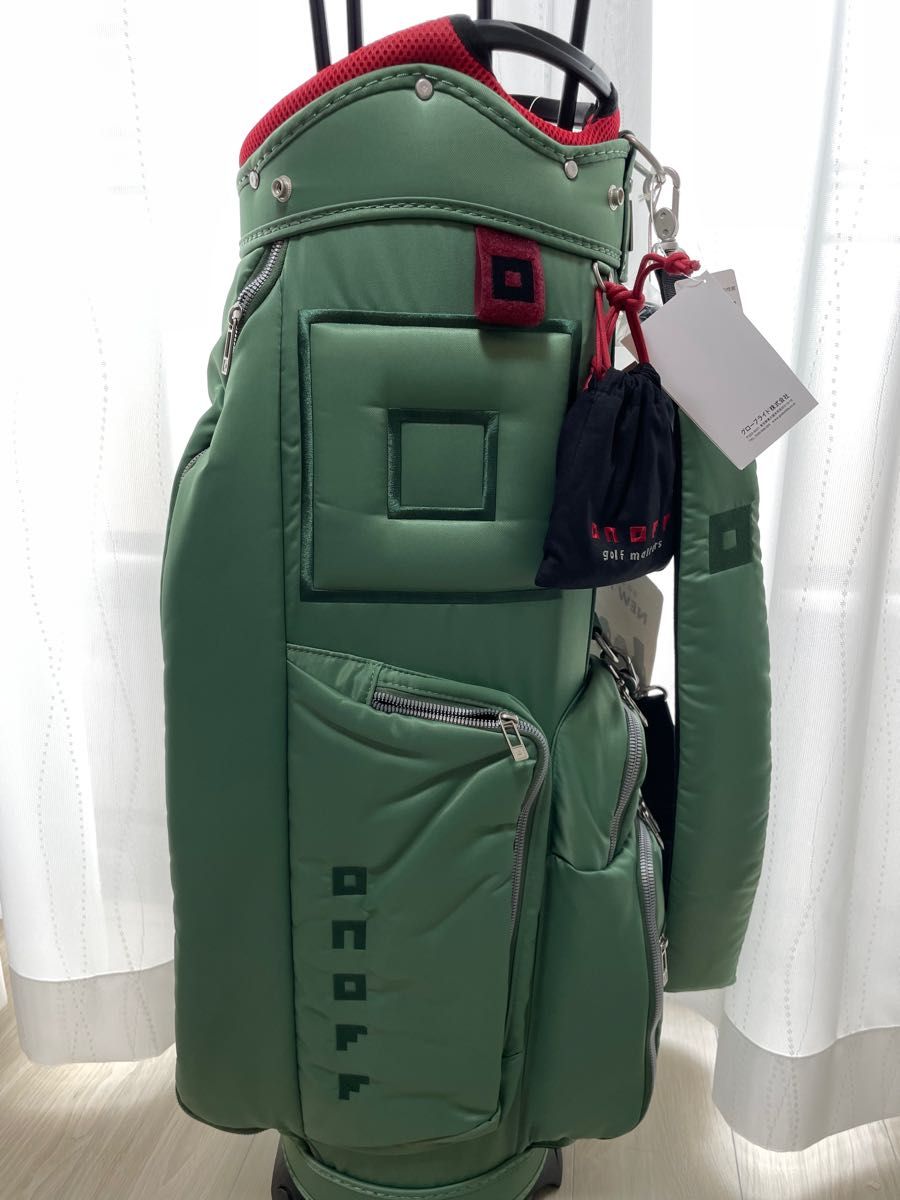 2022 新品 ONOFF オノフ キャディバッグ OB0422 グリーン ゴルフ
