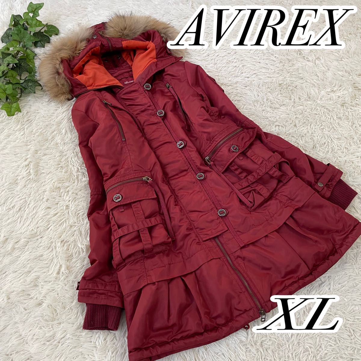 美品】AVIREX レディース N-3Bモッズコート サイズXL レディース