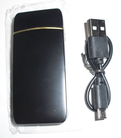 USB 充電式 電子ライター ブラック 未使用品 アークライター プラズマライターの画像2