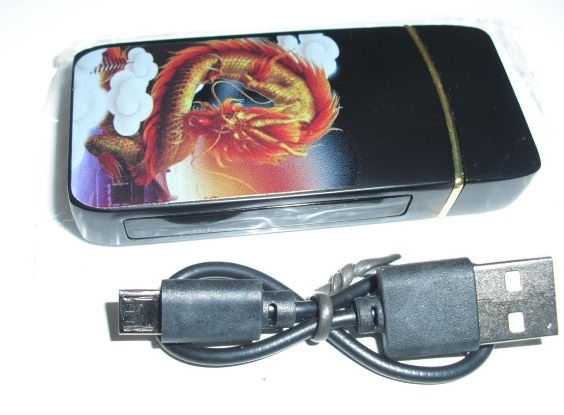 USB 充電式 電子ライター ブラック 未使用品 アークライター プラズマライターの画像6
