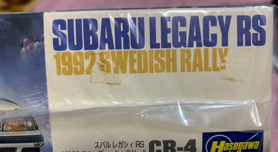 ハセガワ SUBARU LEGACY RS 1992 Swedish Rally 1/24 プラモデル スバル レガシー スウェディッシュラリー コリンマクレー_画像2