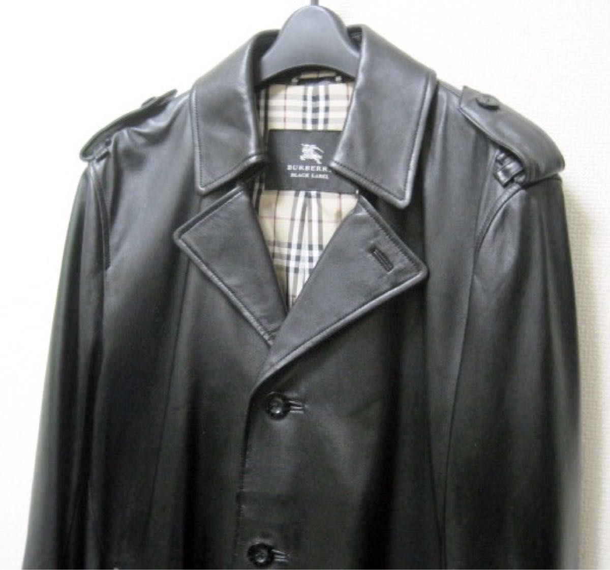 極美品 キムタク着BURBERRY BLACK LABEL 希少ラムレザー 極美品 キムタク着BURBERRY BLACK LABEL 希少ラムレザー
