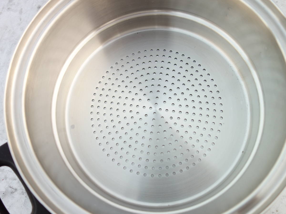 M▽セイロ 蒸し器 両手鍋 下鍋なし 上鍋・蓋のみ (03317-2) 厨房機器
