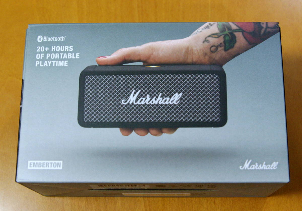 Marshall Emberton Black ブラック　全方位サウンド　Bluetoothスピーカー　国内正規品　1年保証付　新品#6　送料無料