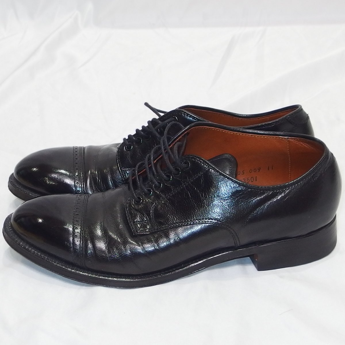 ALDEN◆オールデン n3501 キッドレザー（ブラック）サイズ ７ 1/2・靴袋付◆USED美品_画像5