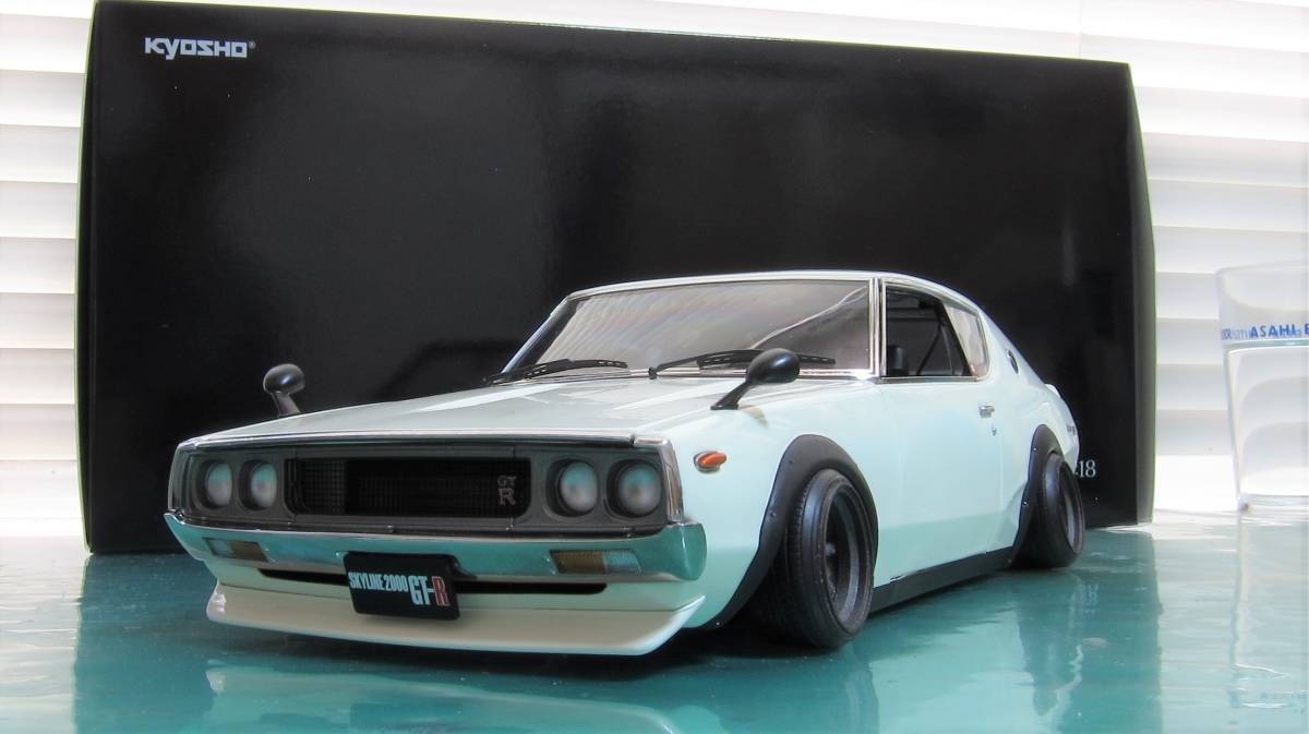 1/18カスタム京商ケンメリレーシング。 Yahoo!オークション - 京商 1/18 ケンメリ GT-R カスタム 白