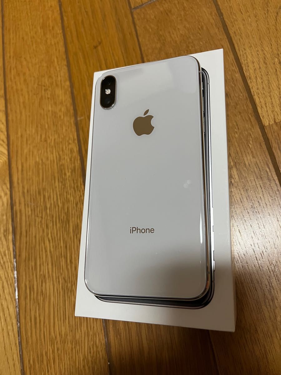 ヒート iPhone X Silver 64 GB Softbank SIMロック解除済 - 通販 - www