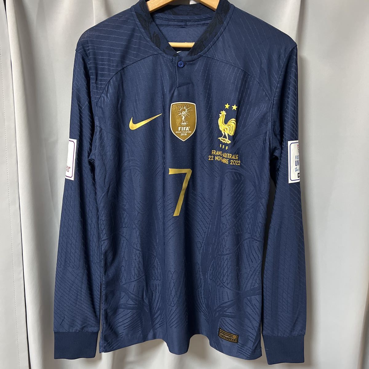 WC 2022 フランス代表 ユニフォーム グリーズマン 長袖 ナイキ NIKE ムバッペ カタール ワールドカップ