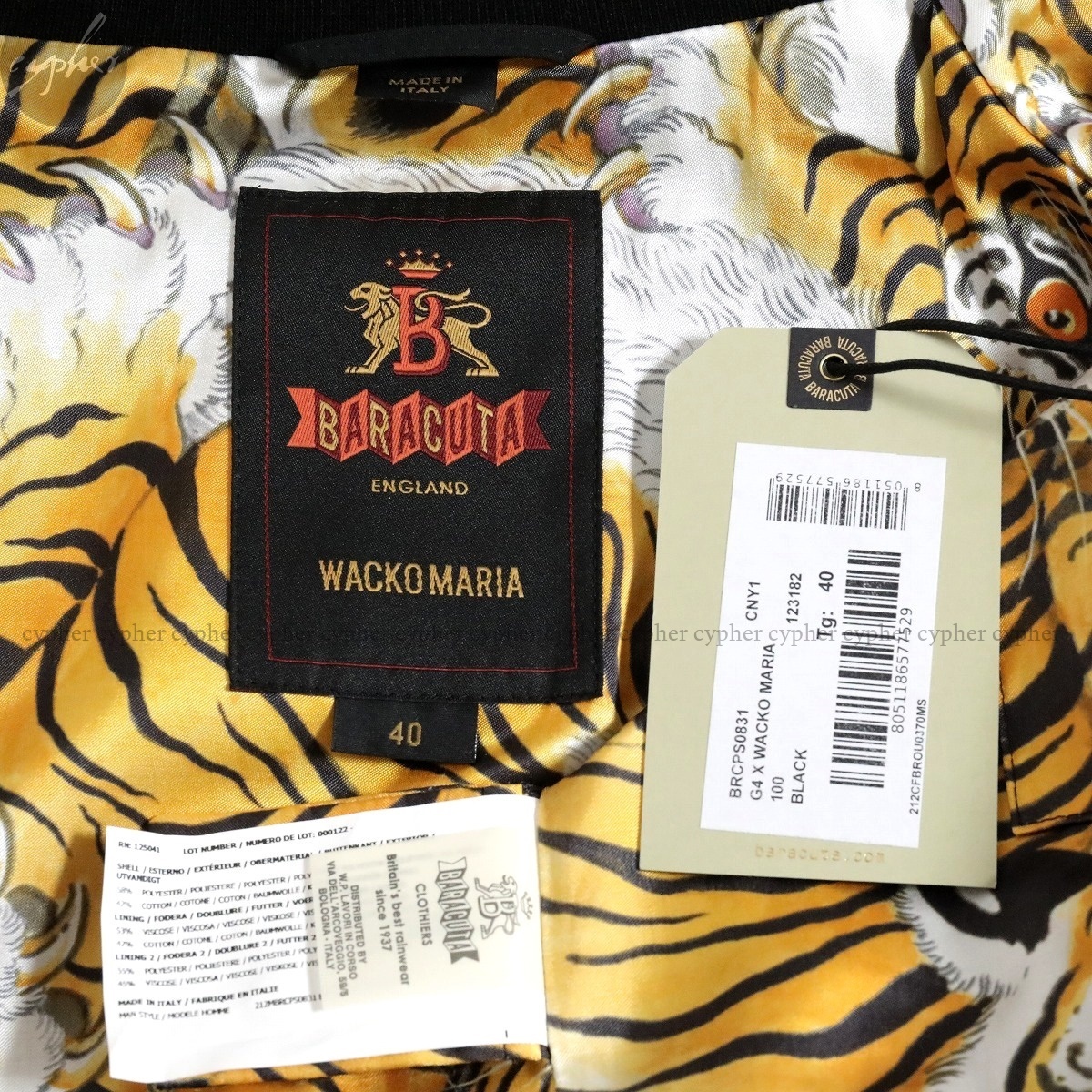 新品 XLサイズ BARACUTA X WACKO MARIA 虎柄 | thelofttown.com