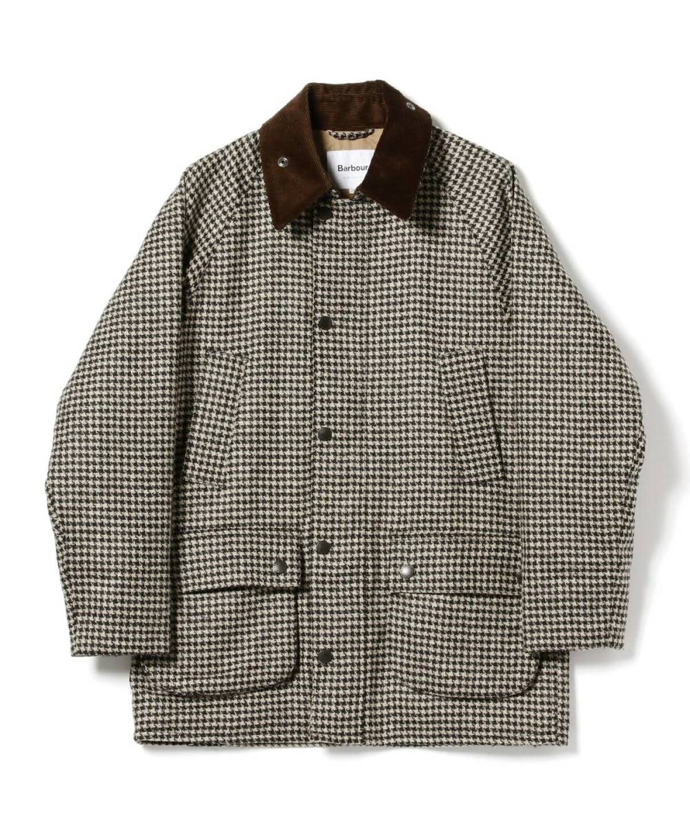 即決 38サイズ Barbour × BEAMS F 別注 BEDALE-F ハウンドトゥース