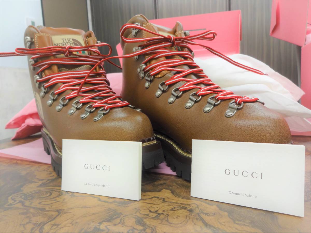 初期モデル入手不可【新品未使用・コラボ限定モデル】GUCCI×THE NORTH FACE コラボグッズ マウンテンブーツ 検索） グッチ ノースフェイス