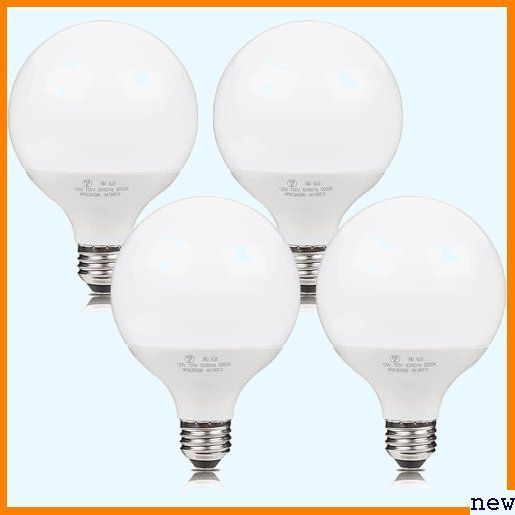 新品送料無料◎ LED電球 電球色 省エネ 4個入り led照明 一般電球 電球色 ボール形 口金 E26 100w 2064