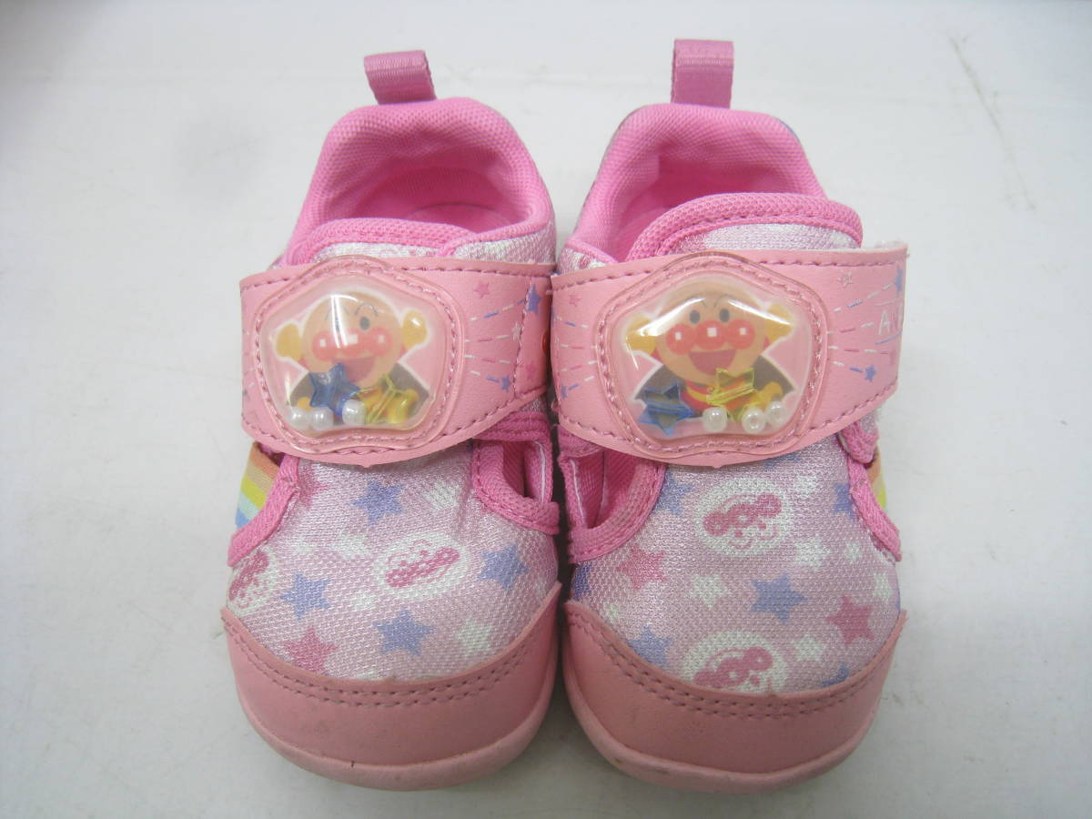 moon star moon Star Anpanman Kids sneakers child APM B32 star beads pink size 12.5cm