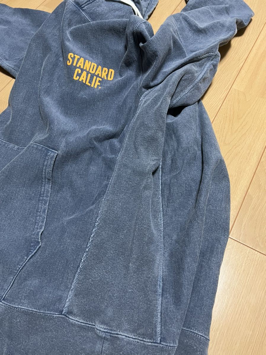 即完売 大人気 スタンダードカリフォルニア リミテッド スウェットパーカー フーディー ピグメント染め 古着 スタカリ _画像7