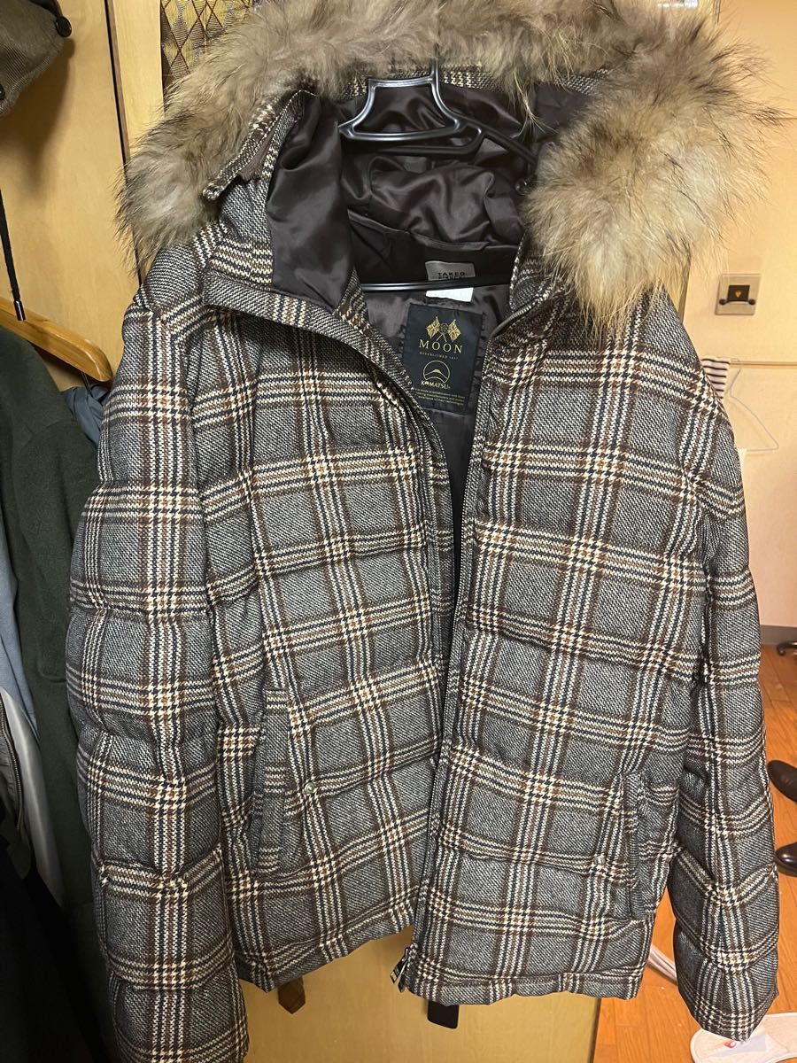 独特な Takeo 即決☆BURBERRY kikuchi レザーパイピングダウン