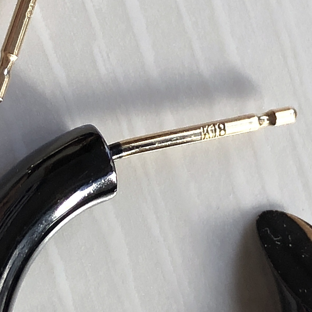 CAREERING 18K CP501B PLACEBO 701 (BK) 両耳 2個セット ピアス CAREERING 18K CP501B PLACEBO 701 (BK) 両耳 2個セット ピアス