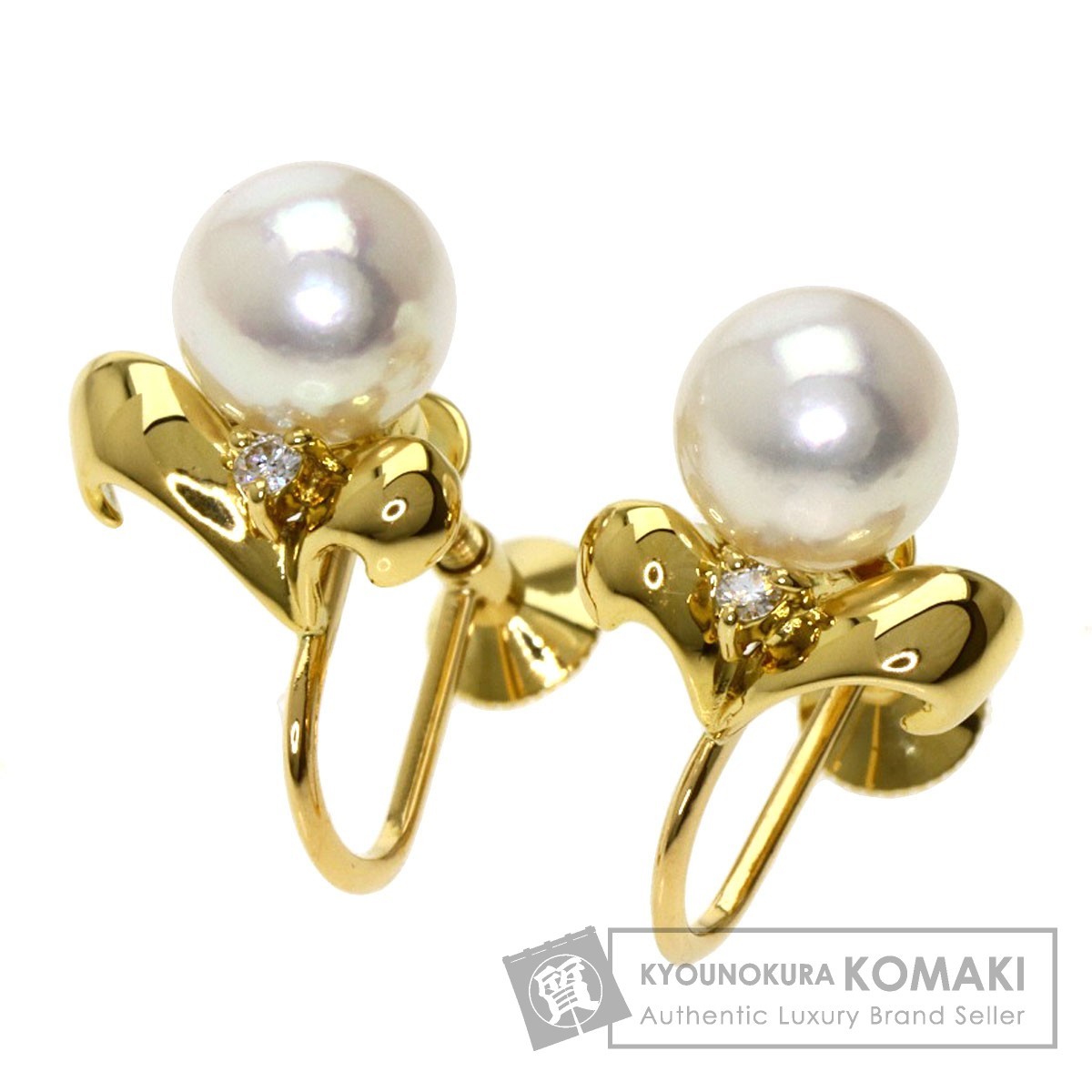 MIKIMOTO ミキモト パールイヤリング 真珠-