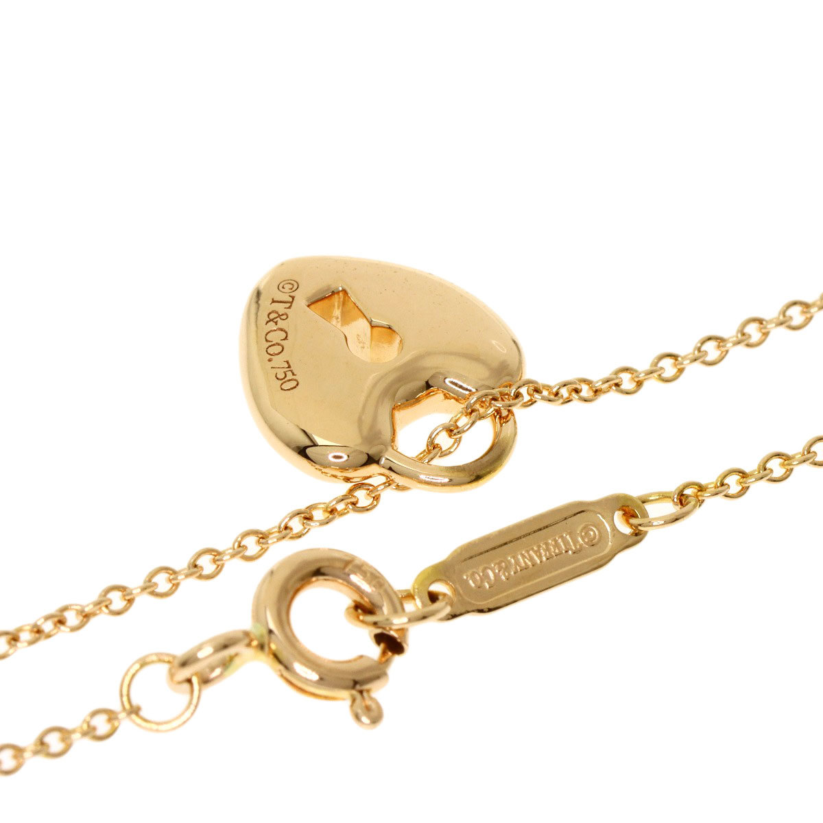 TIFFANY&Co. ティファニー ロックハート ネックレス K18ピンクゴールド